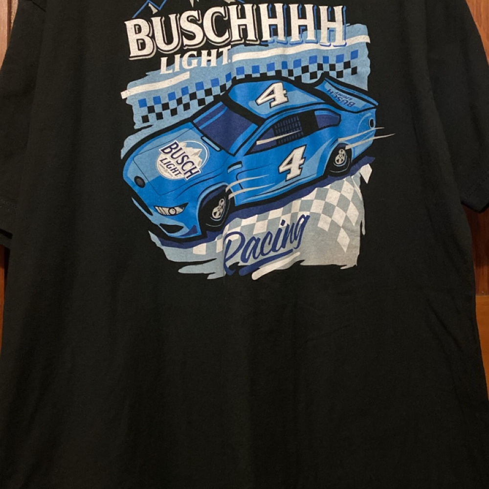 Brew City Busch Light Racing Black Graphic T-Shirt